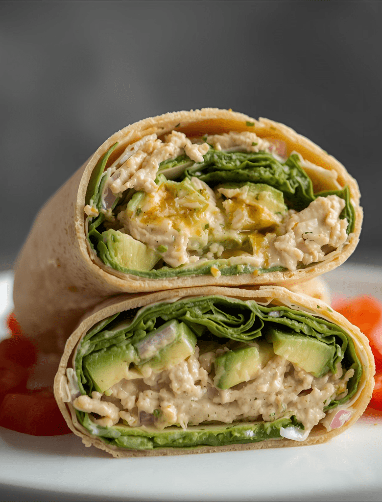 Wrap frais thon, avocat et skyr